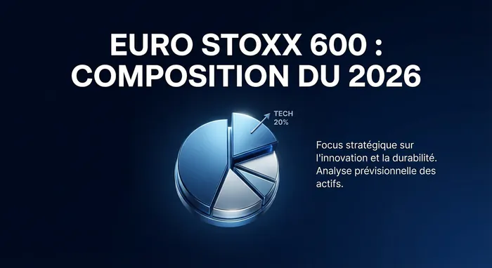 Euro Stoxx 600 composition : Liste et Analyse 2026 - Guide : 10 actions pour investir sur l'Euro Stoxx 600 - Pourquoi choisir l'indice Euro Stoxx 600 en 2026 ? Miniature de l'article sur la composition de l'Euro Stoxx 600 en 2026.